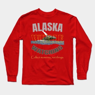 Alaska Whale Watching humpback beluga orca killer whales Long Sleeve T-Shirt